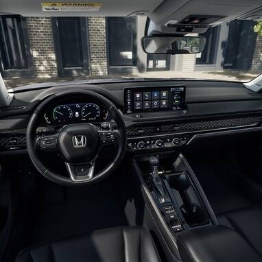 2026 Honda Accord Black interior cabin.